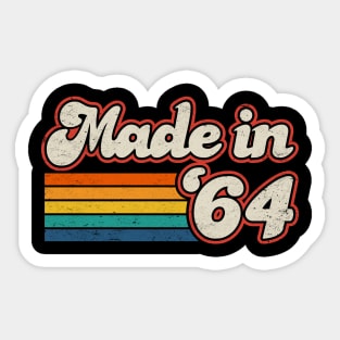 Made in '64 - 60th Birthday Sticker